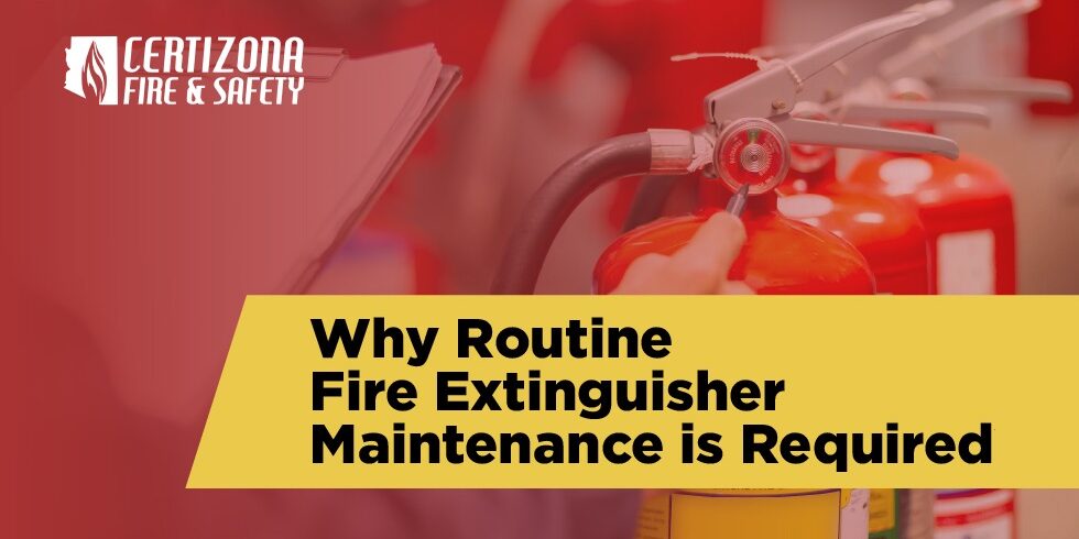 routine fire extinguisher maintenance explained