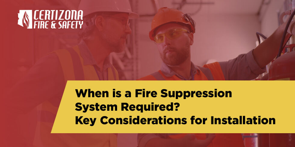 when is a fire suppression system required key considerations for installation when is a fire suppression system required