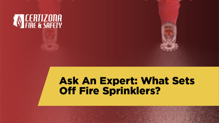 what sets off fire sprinklers