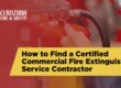 commercial fire extinguisher service contractor