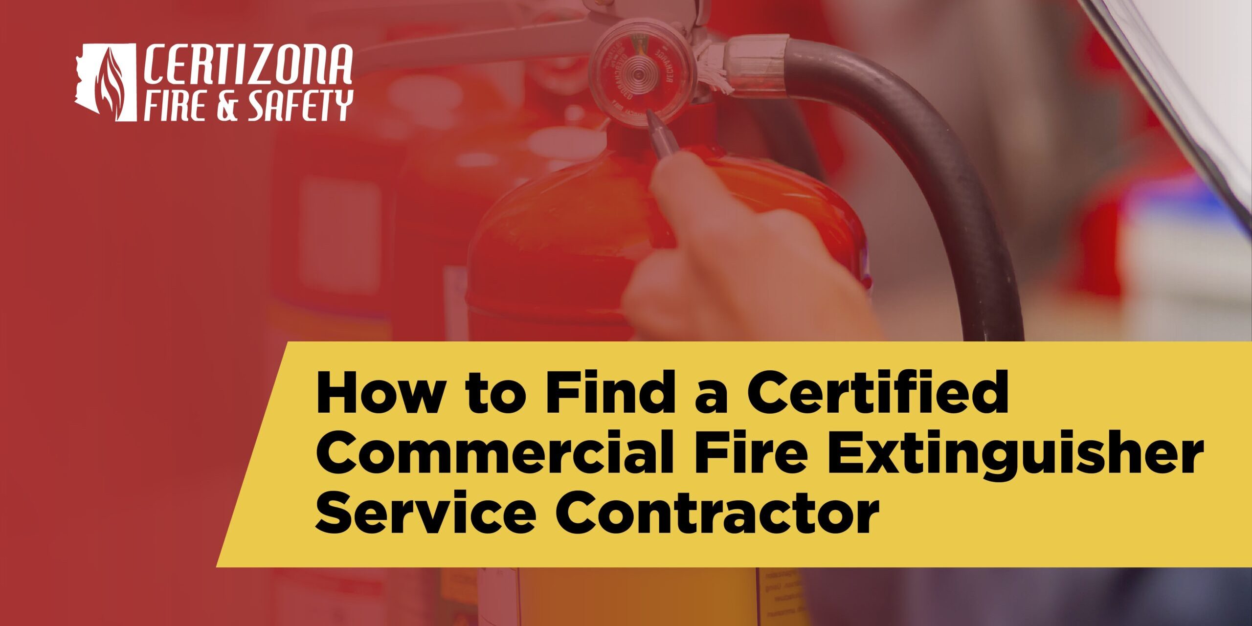 commercial fire extinguisher service contractor