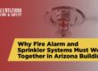 fire alarm and sprinkler